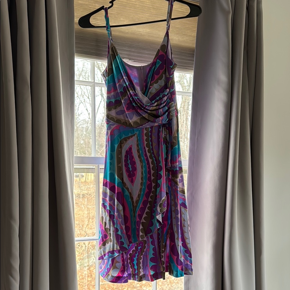 Colorful Patterned Women's Dress